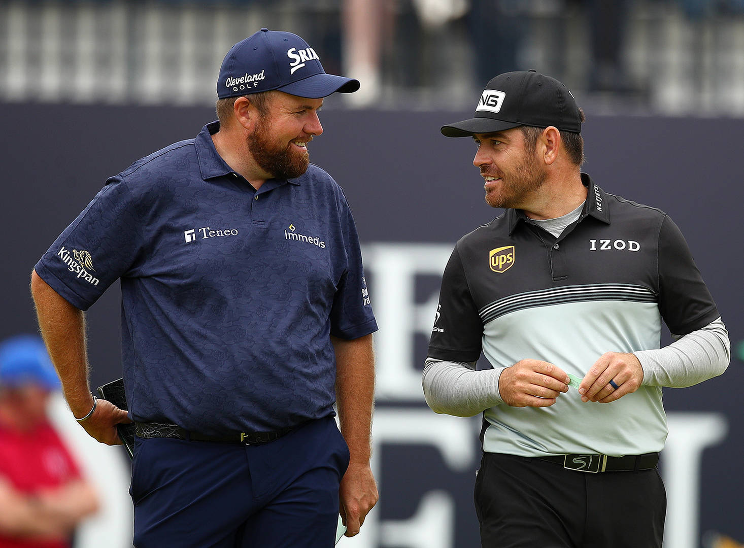 Louis Oosthuizen and Shane Lowry smiling at The Open